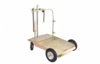 Тележка усиленная для бочек 180/220 кг с местом под катушку (1708003)