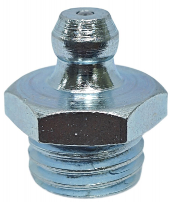 Пресс-масленка прямая H1 M12x1.75, оцинкованная сталь, 010115