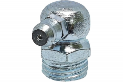 Пресс-масленка угловая H3 R3/8" BSPT, оцинкованная сталь, 010315