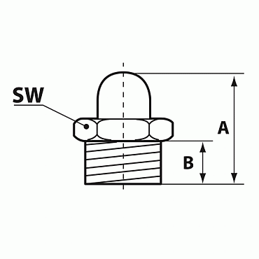 Шаровая пресс-масленка К1 М8х1,25 SK, Pressol (15310)