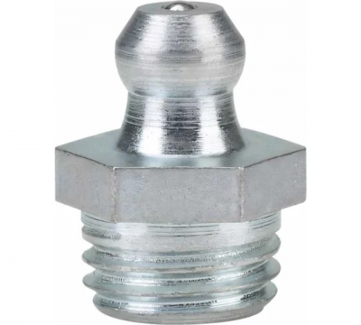 Пресс-масленка прямая оц. H1 M10x1.25, комплект 10 шт., оцинкованная сталь, Европейский стандарт DIN71412, MasloSmenka 010106-10