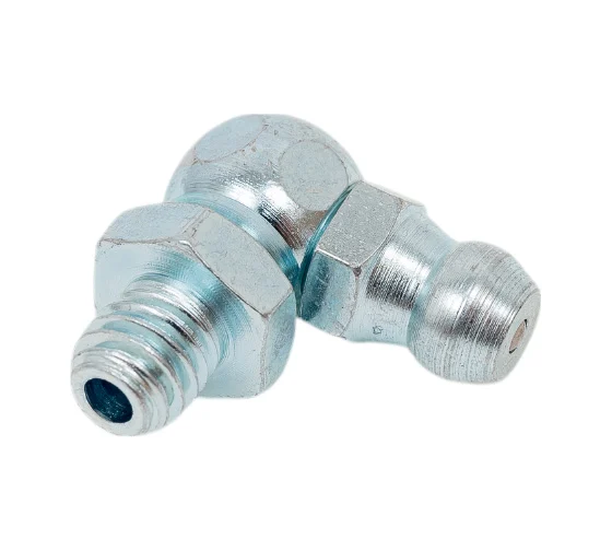 Пресс-масленка угловая оц. H3 M6x1 комплект 10 шт., оцинкованная сталь, Европейский стандарт DIN71412, MasloSmenka 010301-10