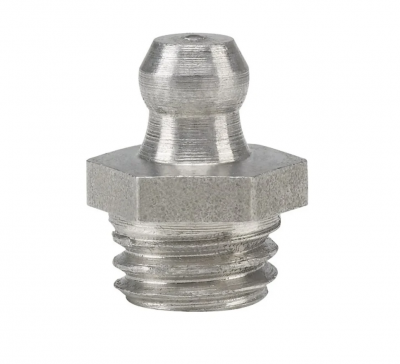 Пресс-масленка из нержавейки прямая Н1 M10х1,25, 010709