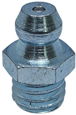 Пресс-масленка прямая оц. H1 M8x1,25, комплект 100 шт., оцинкованная сталь, Европейский стандарт DIN71412, MasloSmenka 010104-100