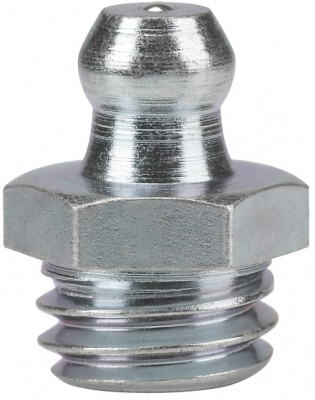 Пресс-масленка прямая H1 M8x1.25, оцинкованная сталь, 010104
