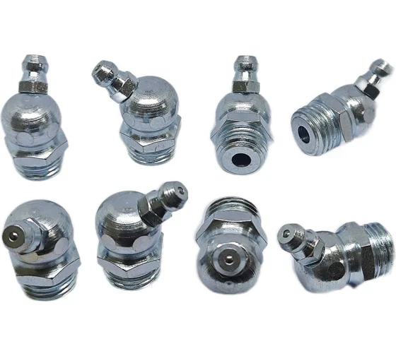 Пресс-масленка угловая оц. H2 R1/4"BSPT, комплект 10 шт., оцинкованная сталь, Европейский стандарт DIN71412, MasloSmenka 010210-10