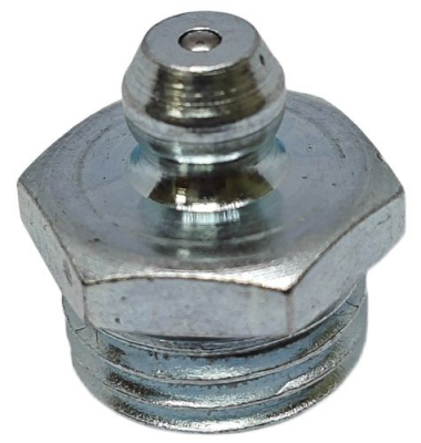 Пресс-масленка прямая H1 R1/4" BSPT, оцинкованная сталь, 010112