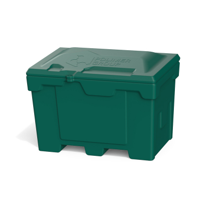Ящик для песка, соли, реагентов и химикатов 500 литров (зеленый)
