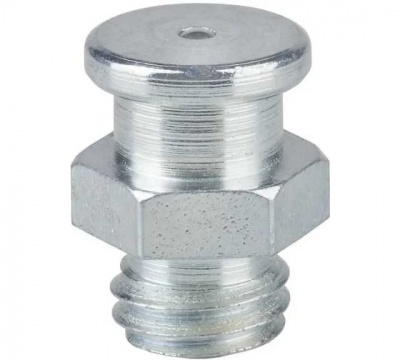 Пресс-масленка плоская MasloSmenka М4 10 мм, G1/8'' BSPP, комплект 10 шт, оцинкованная сталь, Европейский стандарт DIN3404 010405-10