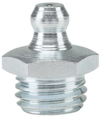 Пресс-масленка прямая H1 M12x1.5, оцинкованная сталь, 010110