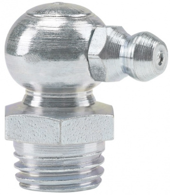 Пресс-масленка угловая H3 M12x1.5, оцинкованная сталь, 010308