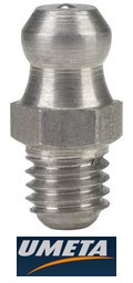 Пресс-масленка из нержавейки прямая Н1 M6х1 нерж. сталь Umeta