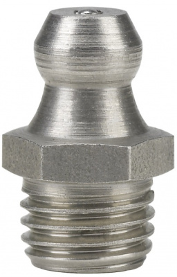 Пресс-масленка из нержавейки прямая Н1 M8х1, 010702