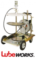 Солидолонагнетатель пневматический для бочек 200 кг с тележкой, крышка d600мм, мембрана (1700536R)