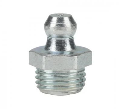 Пресс-масленка прямая оц. H1 M10x1, комплект 100 шт., оцинкованная сталь, Европейский стандарт DIN71412, MasloSmenka 010105-100