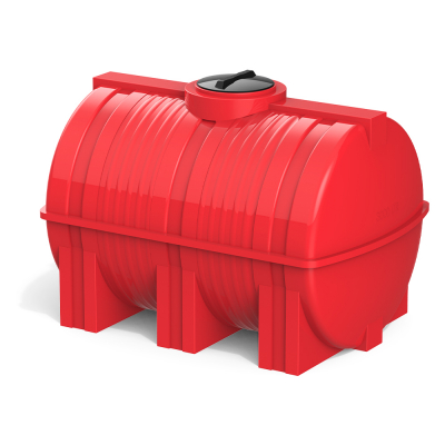 Горизонтальная емкость G 3000 литров (красный)
