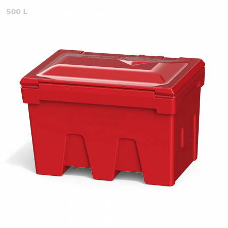 Ящик для песка, соли, реагентов и химикатов 500 литров (серый)