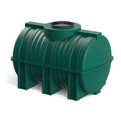 Горизонтальная емкость G 1000 литров (зеленый)