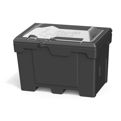 Ящик для песка, соли, реагентов и химикатов 500 литров (черный)