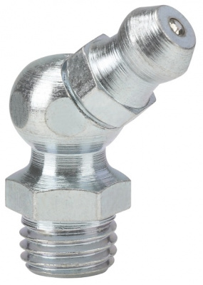 Пресс-масленка угловая H2 M8x1, оцинкованная сталь, 010202