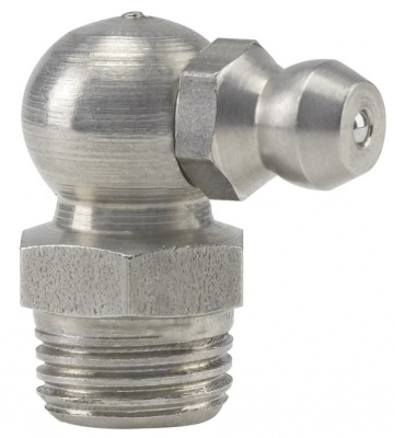 Пресс-масленка из нержавейки угловая Н3 M10х1, 010903