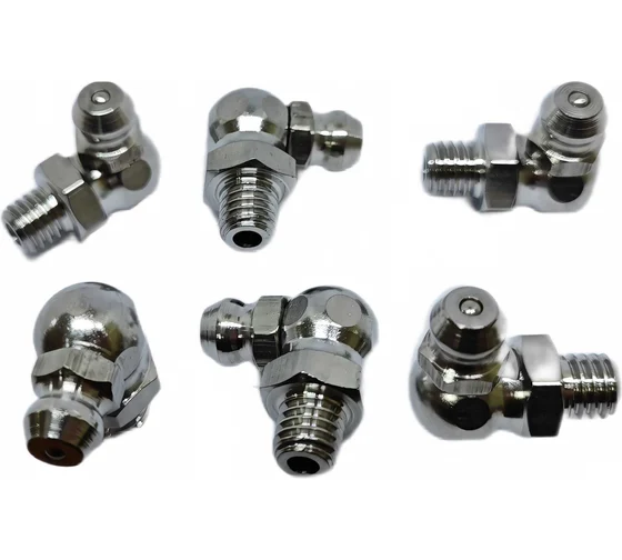 Пресс-масленка угловая нерж. H3 M6x1, комплект 10 шт.,нержавеющая сталь AISI304, Европейский стандарт DIN71412, MasloSmenka 010901-10