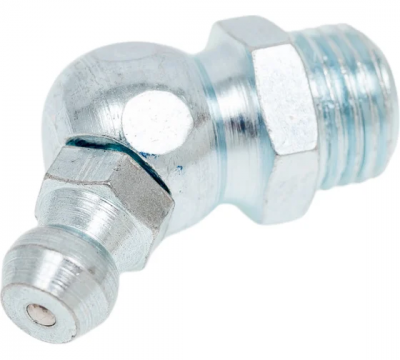 Пресс-масленка угловая оц. H2 M10x1, комплект 10 шт., оцинкованная сталь, Европейский стандарт DIN71412, MasloSmenka 010204-10