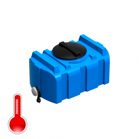 Бак для душа серии «R» 100 литров с подогревом (синий)