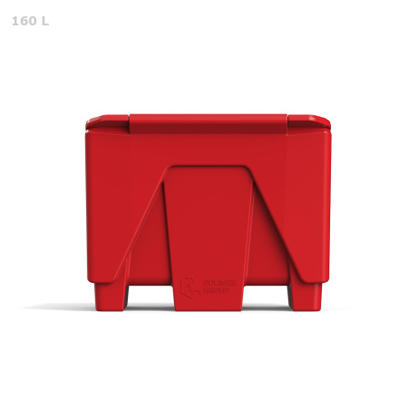 Ящик для песка, соли, реагентов и химикатов 160 литров (черный)