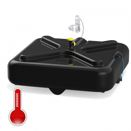 Бак душевой «РОСА» 250 литров с подогревом и уровнемером