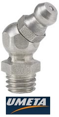 Пресс-масленка из нержавейки угловая Н2 M8х1.25 нерж. сталь Umeta