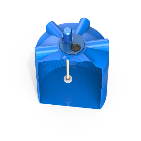 Емкость V 1000 литров с турбинной мешалкой