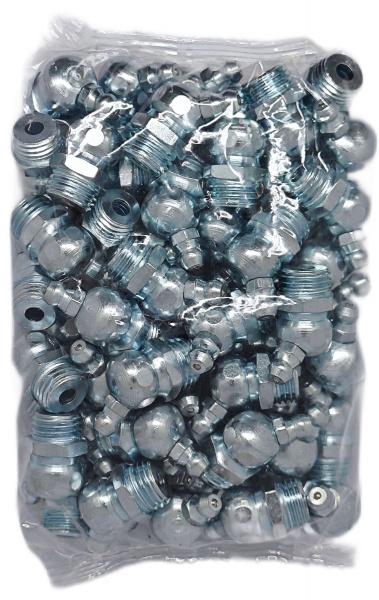 Пресс-масленка угловая H2 R1/4"NPT, оцинкованная сталь, комплект 10 шт., 010216-10