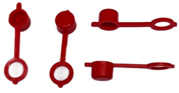 Колпачок для пресс-масленок MasloSmenka H 32мм, компл. 100 шт., красный 011007-100