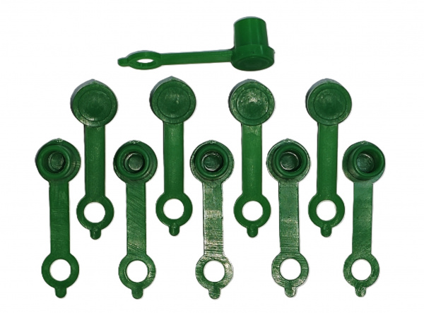 Колпачок для пресс-масленок MasloSmenka H 42мм, компл. 10 шт., зеленый 011003-10