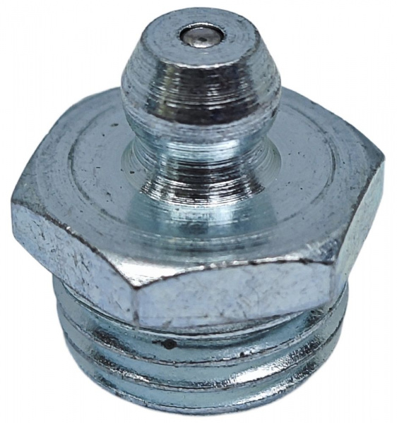 Пресс-масленка MasloSmenka прямая, H1 R 1/4" NPT, комплект 10 шт, оцинкованная сталь, Европейский стандарт DIN71412, 010121-10