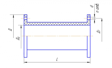 Патрубок компенсационный резинокордный Ду-150