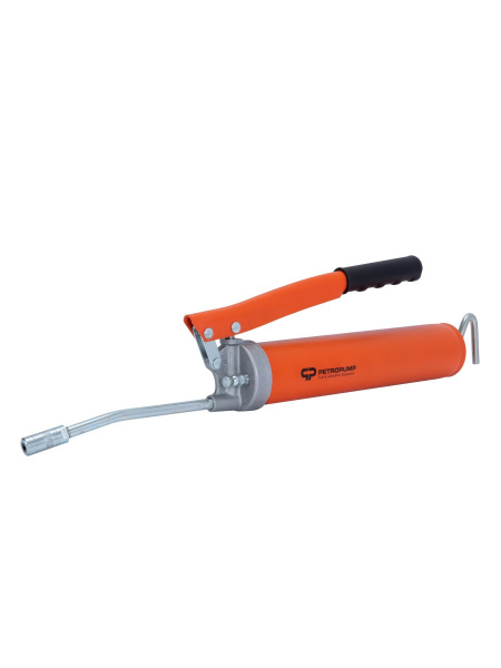 Шприц рычажный для консистентной смазки, 413атм, 500см3, 1/8" BSPT,трубка с 4-х лепестковой насадкой