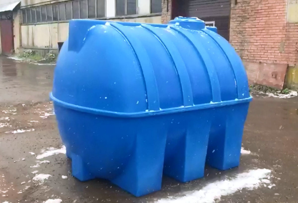 Горизонтальная емкость G 5000 литров (черный)