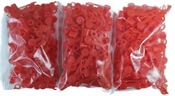 Колпачок для пресс-масленок MasloSmenka H 42мм, компл. 50 шт., красный 011001-50