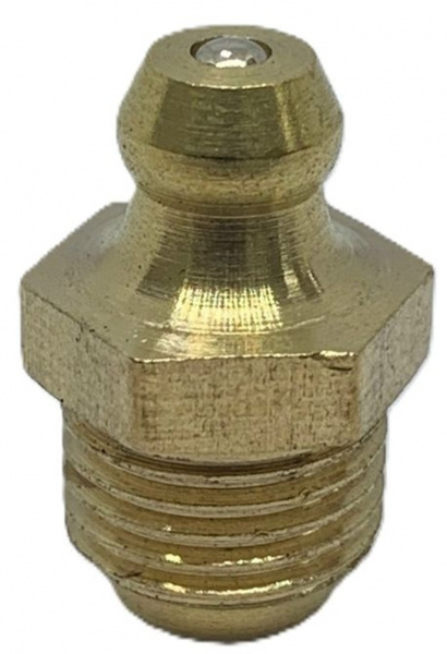 Пресс-масленка MasloSmenka прямая, H1 M10x1, латунь, комплект 10 шт., 010126-10