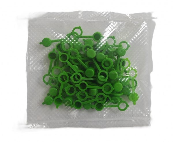 Колпачок для пресс-масленок MasloSmenka H 32 мм, компл. 100 шт., зеленый 011009-100