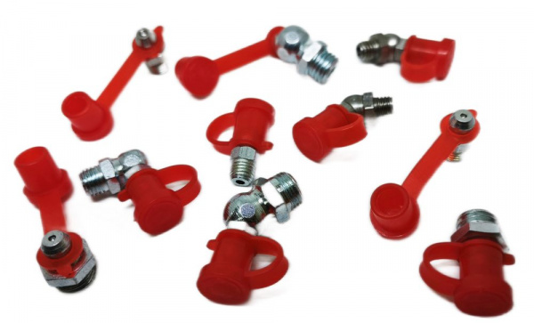 Колпачок для пресс-масленок MasloSmenka H 42мм, компл. 100 шт., красный 011001-100