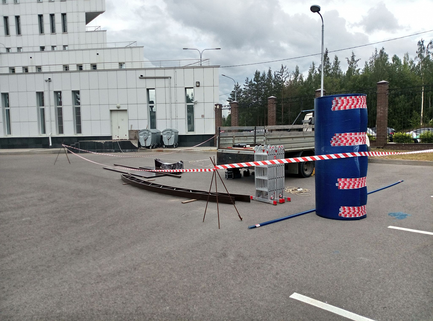 Обустройство зоны курения для АО "ОДК Климов"