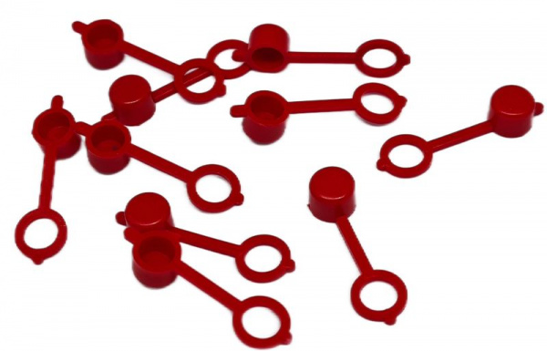 Колпачок для пресс-масленок MasloSmenka H 32мм, компл. 10 шт., красный 011007-10