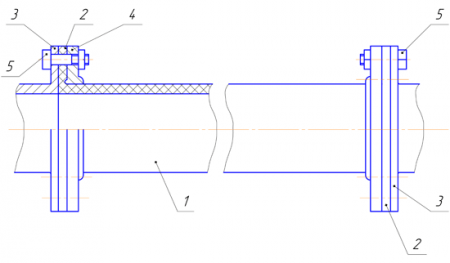 Патрубок компенсационный резинокордный Ду-150