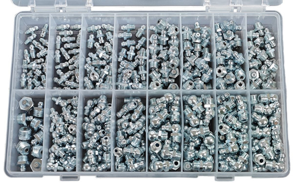 Набор пресс-масленок GN-KIT-23-350 (23 типа / 350 предметов), 012004