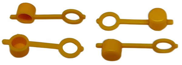 Колпачок для пресс-масленок MasloSmenka H 32мм, компл. 100 шт., желтый 011012-100