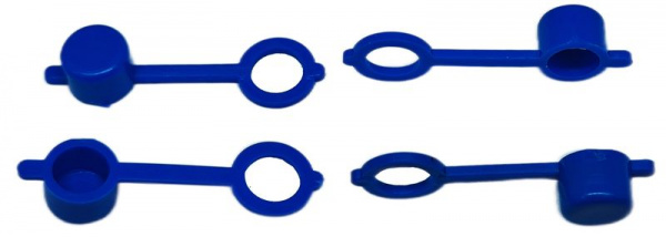 Колпачок для пресс-масленок MasloSmenka H 32мм, компл. 100 шт., синий 011011-100