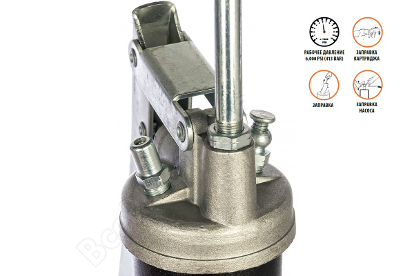 Профессиональный рычажный шприц G1F/HD/B, 500см3, шланг 300мм (GR42720)